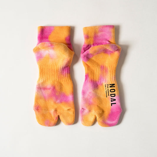 Tie Dye Socks - Orange x Pink