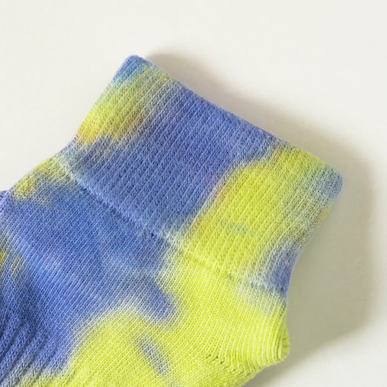 Tie Dye Socks - Purple x Yellow Green