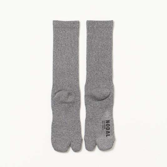 Twisted Heather Socks - Middle Gray