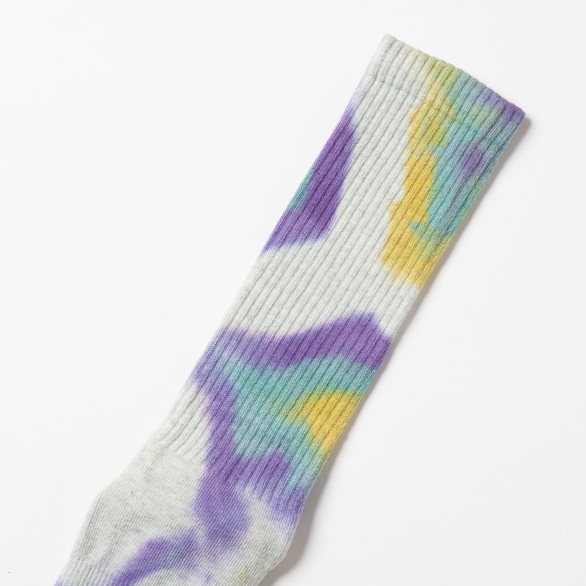 Tie Dye Long Socks - Purple