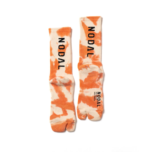 Tie Dye Logo Socks - Orange