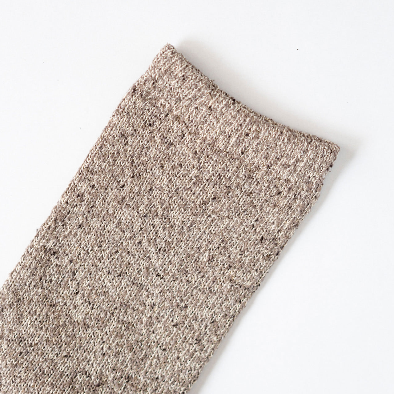 Cotton Silk Socks - Brown x Purple