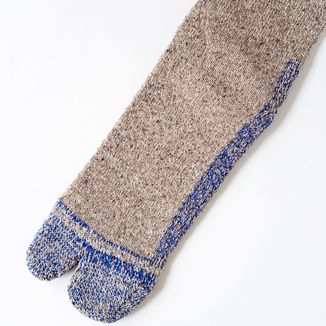 Cotton Silk Socks - Brown x Purple