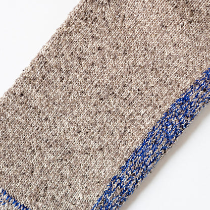 Cotton Silk Socks - Brown x Purple