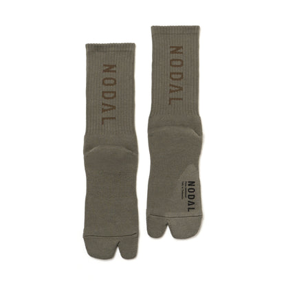 Nodal Logo Socks - Khaki x Olive
