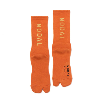 Nodal Logo Socks - Orange x Lime