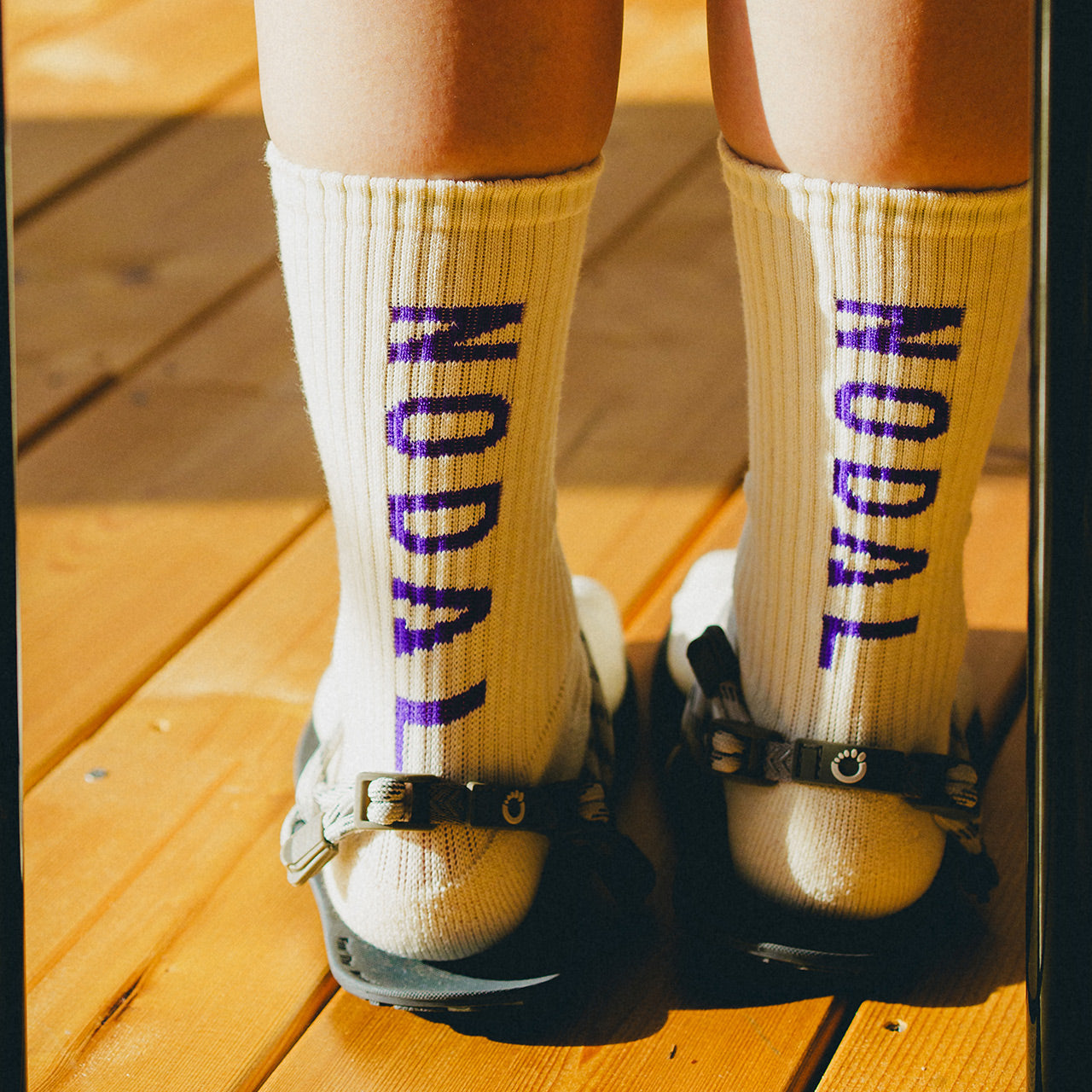 Nodal Logo Socks - Oatmeal