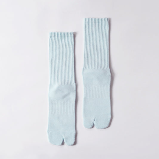 Nodal Logo Socks - Pale Blue x Red
