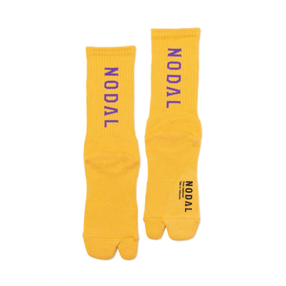 Nodal Logo Socks - Yellow x Purple