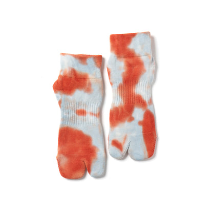 Tie Dye Socks - Light Blue x Red