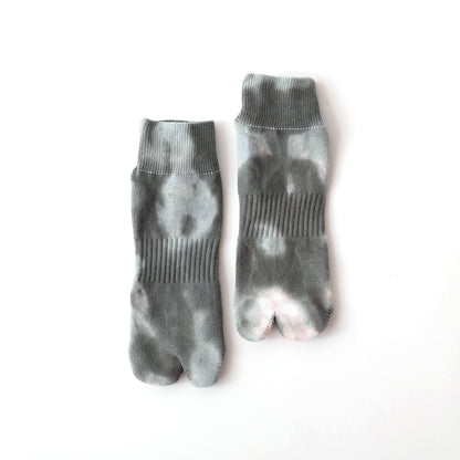 Tie Dye Socks - Light Grey x Charcol