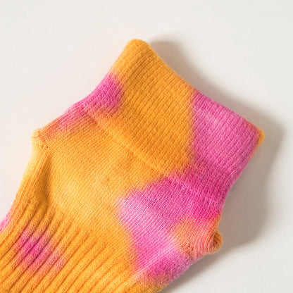Tie Dye Socks - Orange x Pink