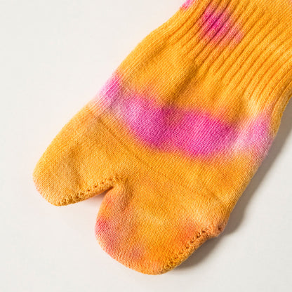 Tie Dye Socks - Orange x Pink