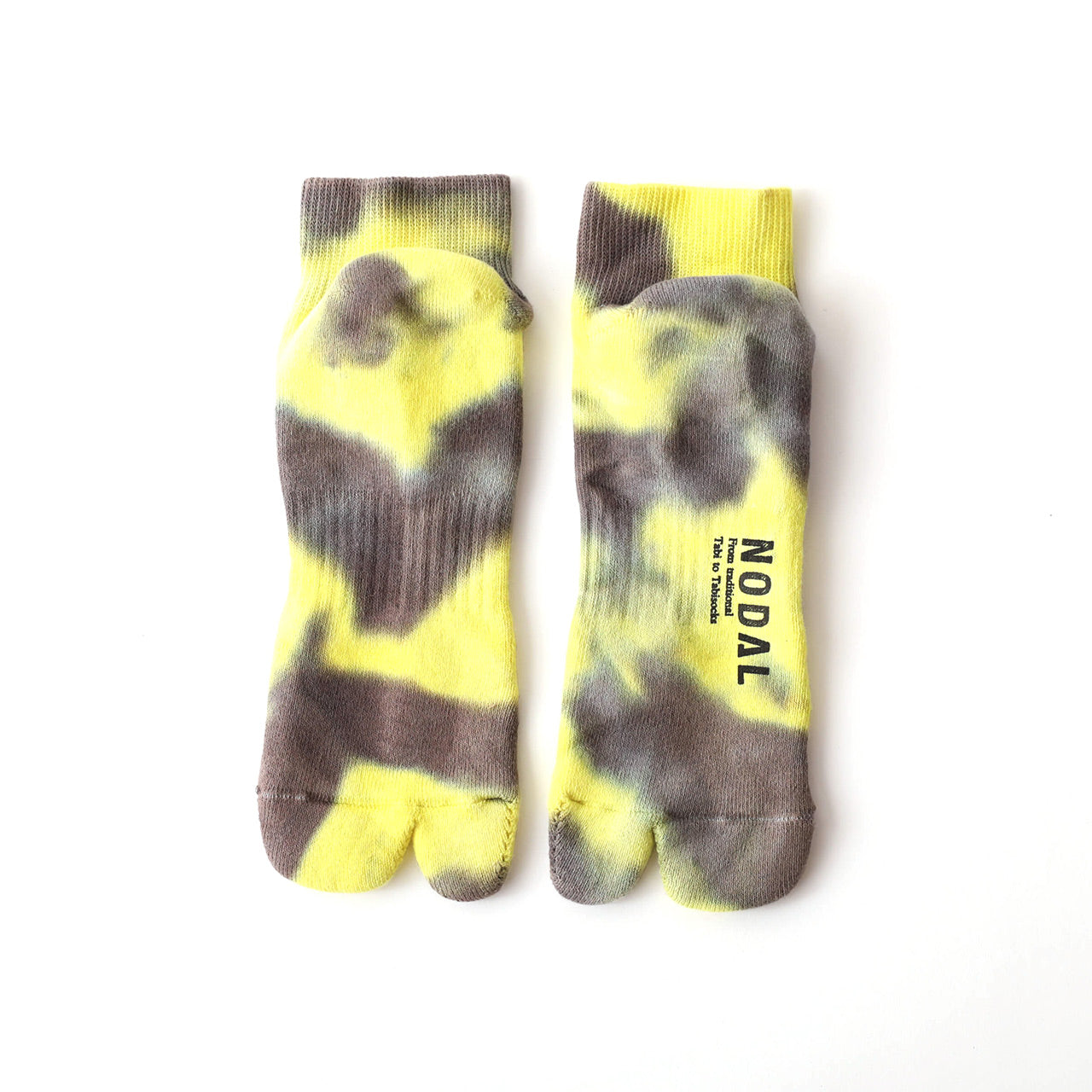 Tie Dye Socks - Yellow x Charcol