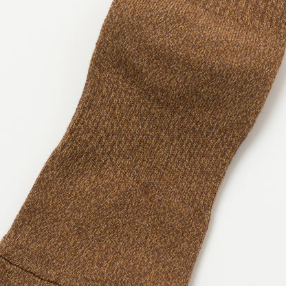 Twisted Heather Socks - Brown