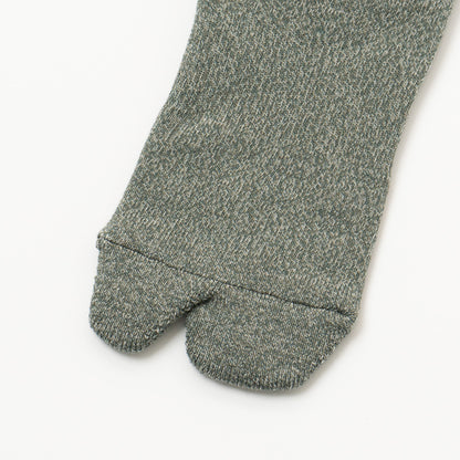 Twisted Heather Socks - Grass Green