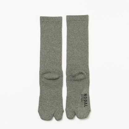 Twisted Heather Socks - Grass Green