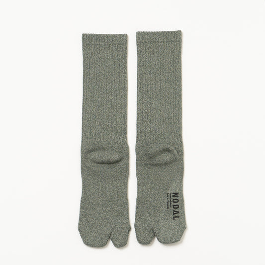 Twisted Heather Socks - Grass Green