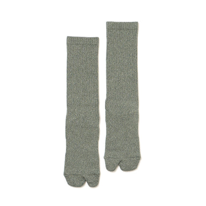 Twisted Heather Socks - Grass Green