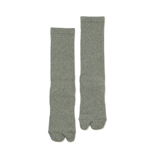 Twisted Heather Socks - Grass Green