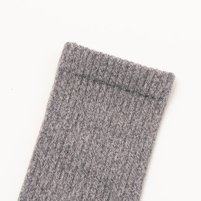 Twisted Heather Socks - Middle Gray