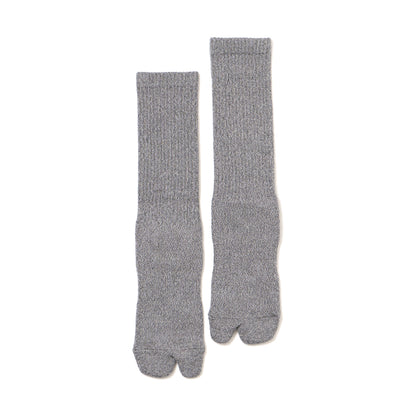 Twisted Heather Socks - Middle Gray