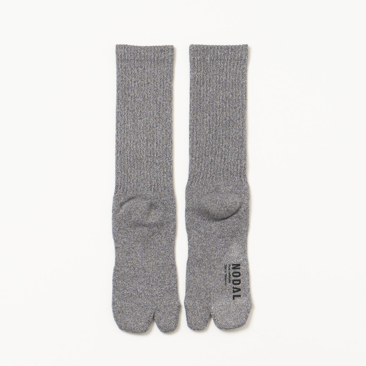 Twisted Heather Socks - Middle Gray