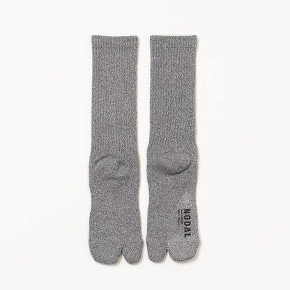 Twisted Heather Socks - Middle Gray