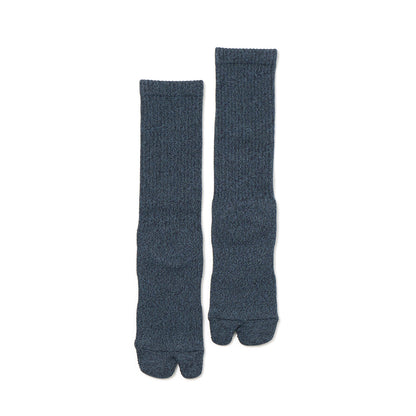 Twisted Heather Socks - Navy Blue