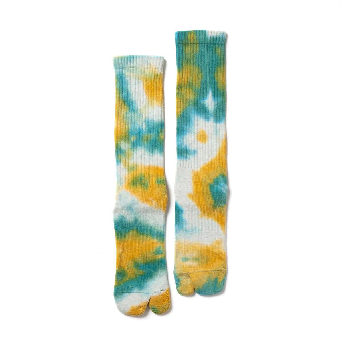 Tie Dye Long Socks - Green