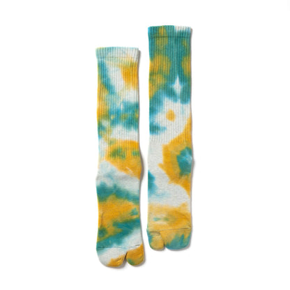 Tie Dye Long Socks - Green