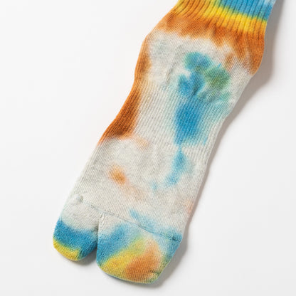 Tie Dye Long Socks - Orange