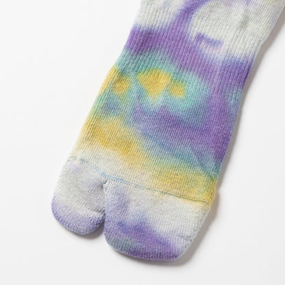 Tie Dye Long Socks - Purple