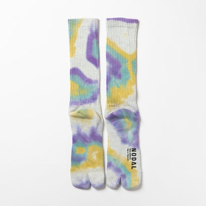Tie Dye Long Socks - Purple
