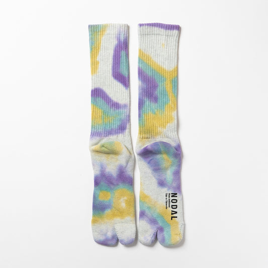 Tie Dye Long Socks - Purple