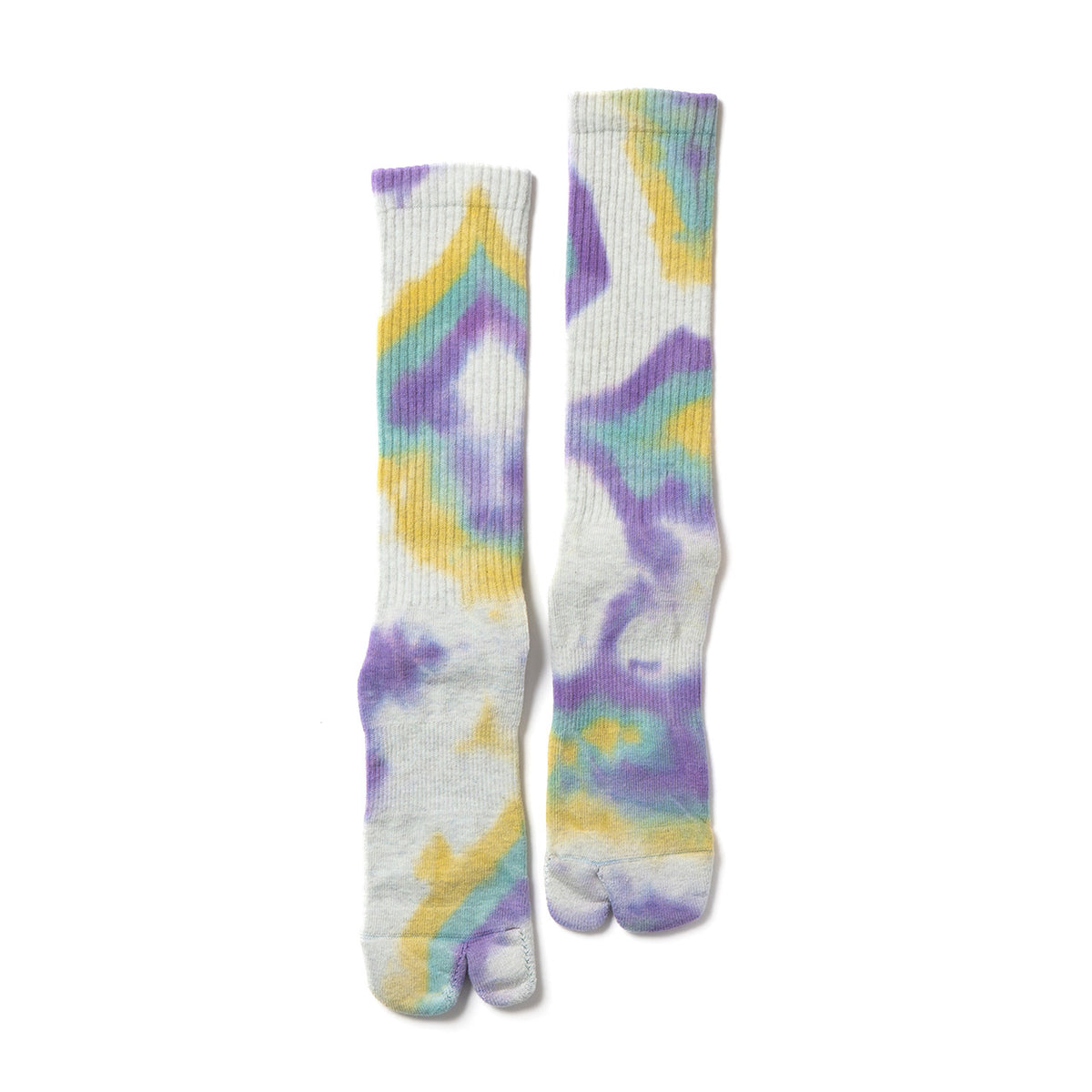Tie Dye Long Socks - Purple