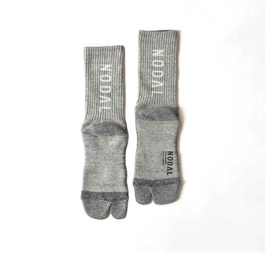 Nodal Logo Grip Socks - Light Gray