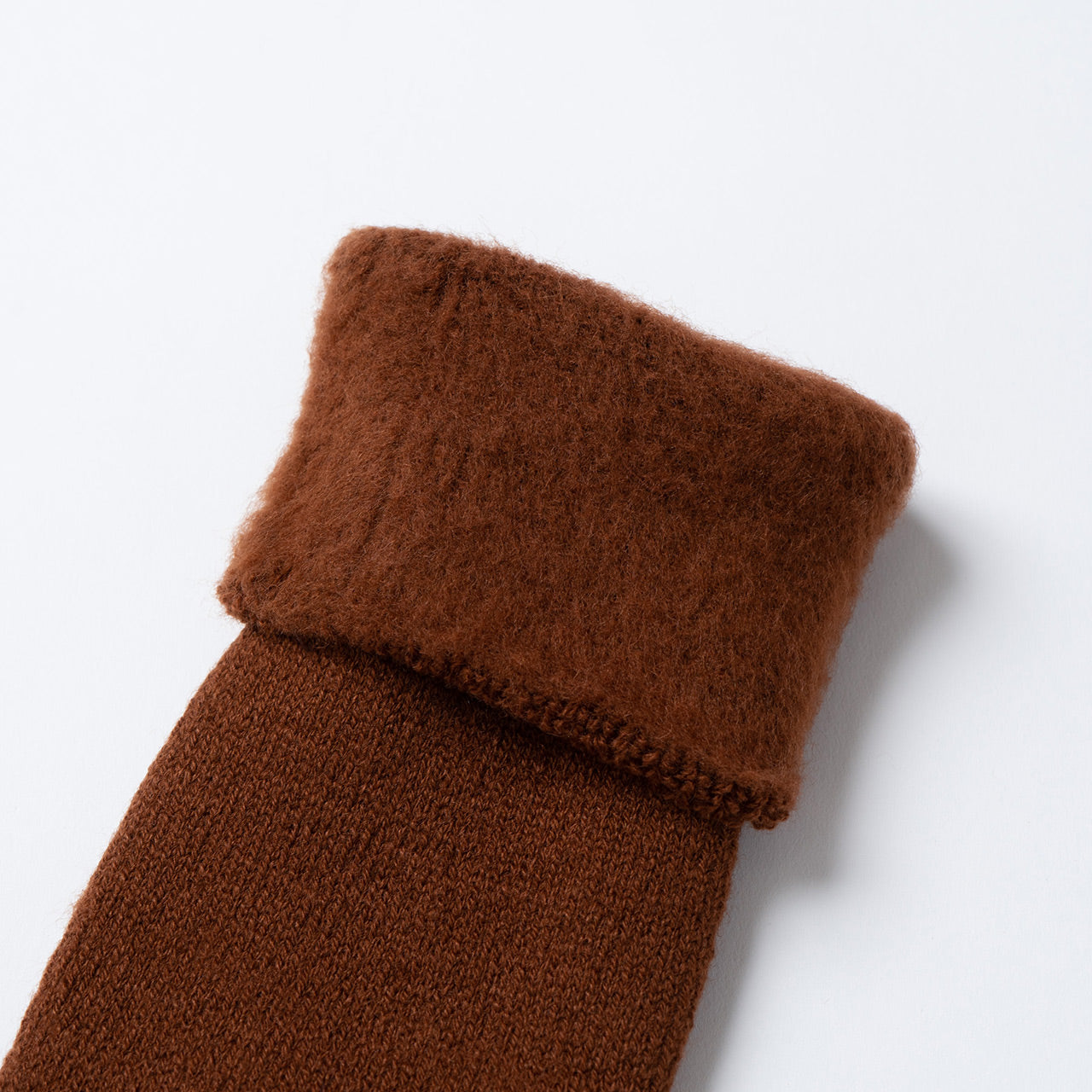 Brushed Pile Socks - Coffee
