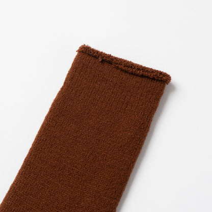 Brushed Pile Socks - Coffee