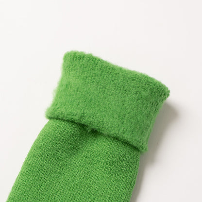 Brushed Pile Socks - Lettuce
