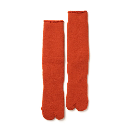 Brushed Pile Socks - Orange