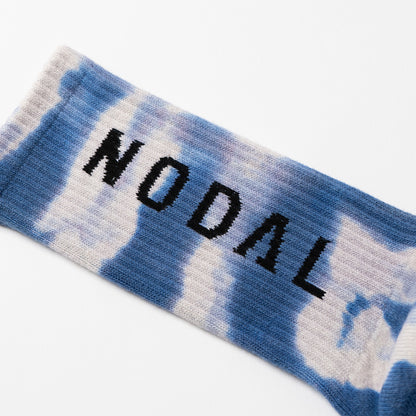 Tie Dye Logo Socks - Blue