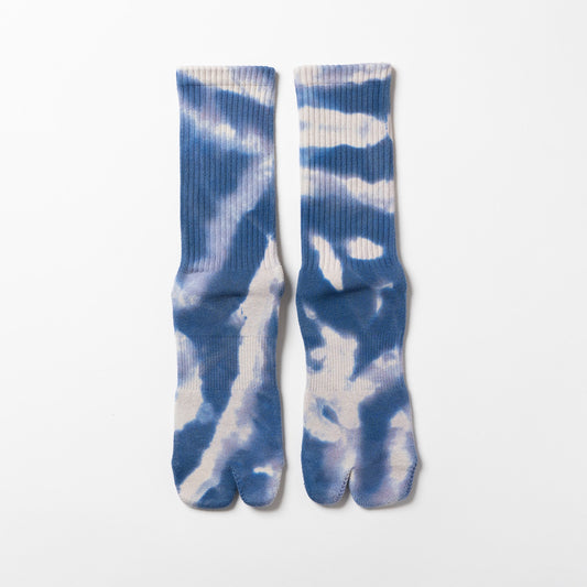 Tie Dye Logo Socks - Blue