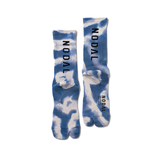 Tie Dye Logo Socks - Blue