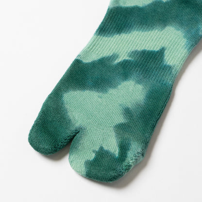 Tie Dye Logo Socks - Green