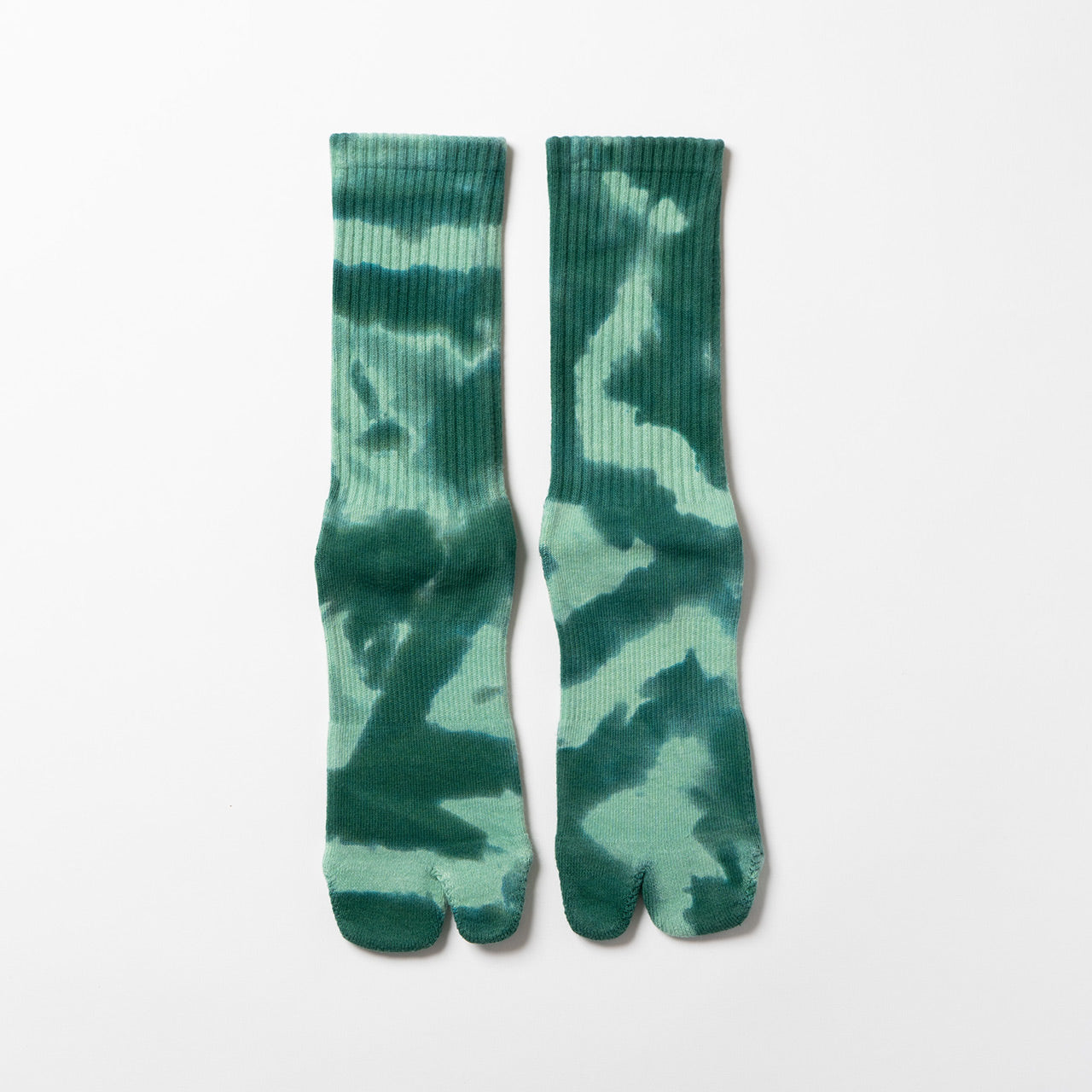 Tie Dye Logo Socks - Green