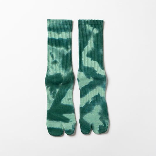 Tie Dye Logo Socks - Green