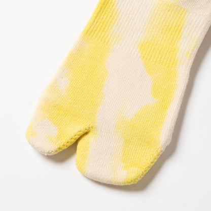 Tie Dye Logo Socks - Yellow