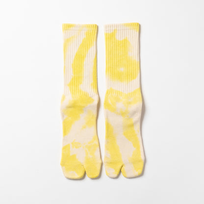 Tie Dye Logo Socks - Yellow
