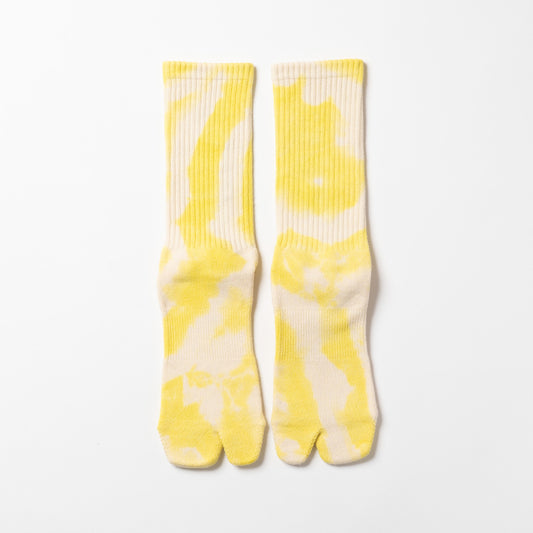 Tie Dye Logo Socks - Yellow